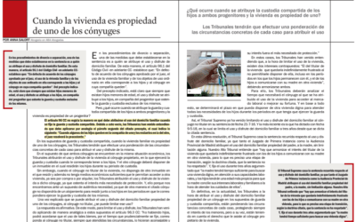 Cuando la vivienda es propiedad de uno de los cónyuges por Anna Salort