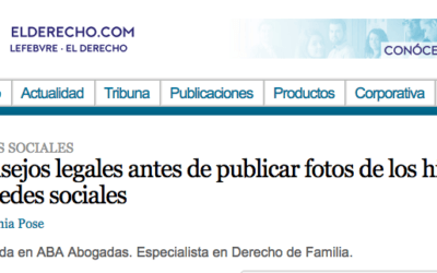 Consejos legales antes de publicar fotos de los hijos en redes sociales por Tania Pose