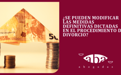 ¿Se pueden modificar las medidas definitivas dictadas en el procedimiento de divorcio?