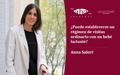 ¿Puede establecerse un régimen de visitas ordinario con un bebé lactante?