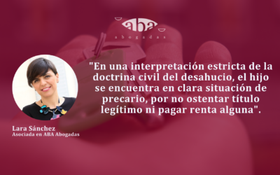 ¿Puede un padre desahuciar por precario a un hijo dependiente económicamente?