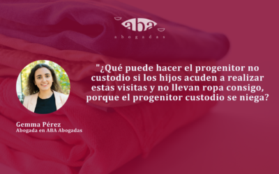 ¿Debe facilitarme mi ex una maleta con la ropa de los niños cuando me toca estar con ellos?