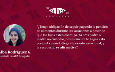 ¿Tengo obligación de seguir pagando la pensión de alimentos durante las vacaciones a pesar de que los hijos estén conmigo?
