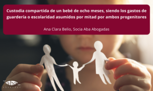 custodia compartida de un bebé