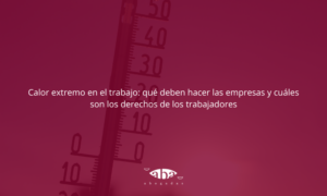calor extremo trabajo