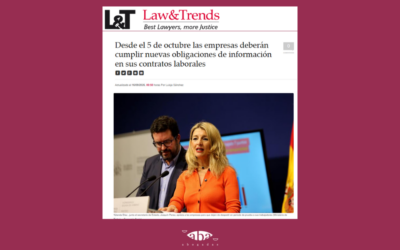Law&Trends | Nuevas obligaciones en los contratos laborales desde el 5 de octubre: ¿qué cambia?